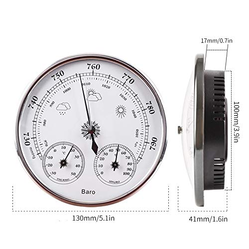 3 in 1 Measure Gauge Household Weather Station Barometer Thermometer Hygrometer Wall Hanging