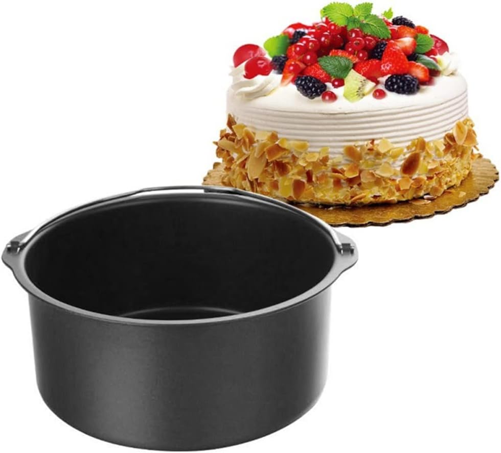 8 Inch Air Fryer Cake Pizza Oven Barbecue Frying Pan Tray