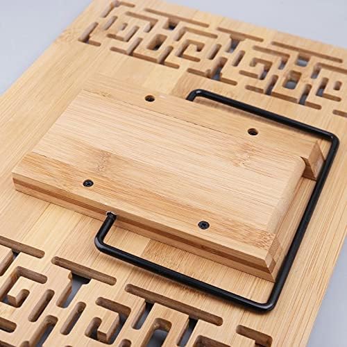 Hollow Adjustable Reading Bookshelf Tray Sheet Paper Clip Foldable Portable Sturdy Bookshelf
