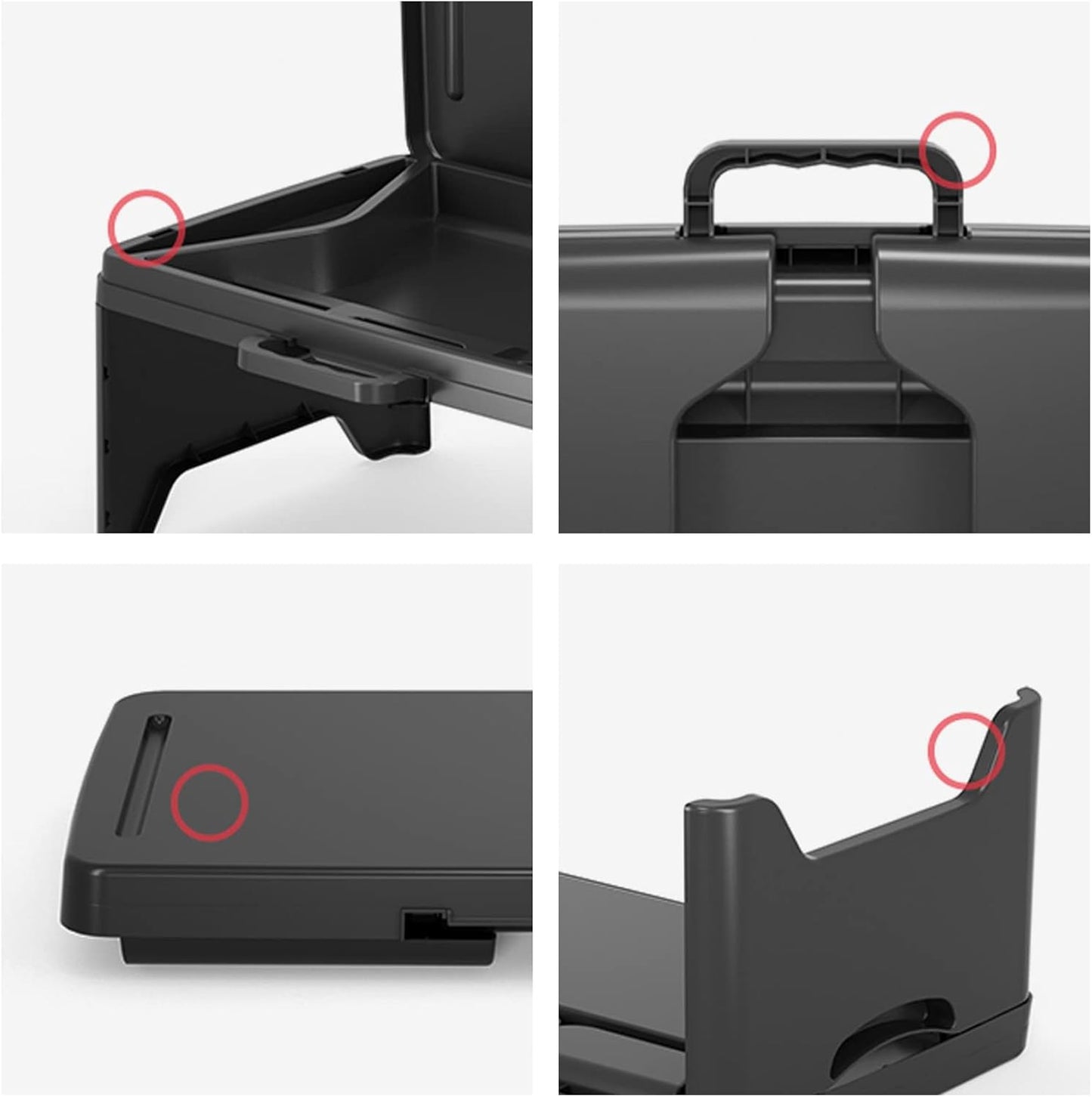 Portable Folding Lap Desk, Laptop Desk Travel Bed Table Tray, Breakfast Writing Bed Table, Serving Tray with Large Storage Activity Cushion Reading for Couch Sofa Floor Adults