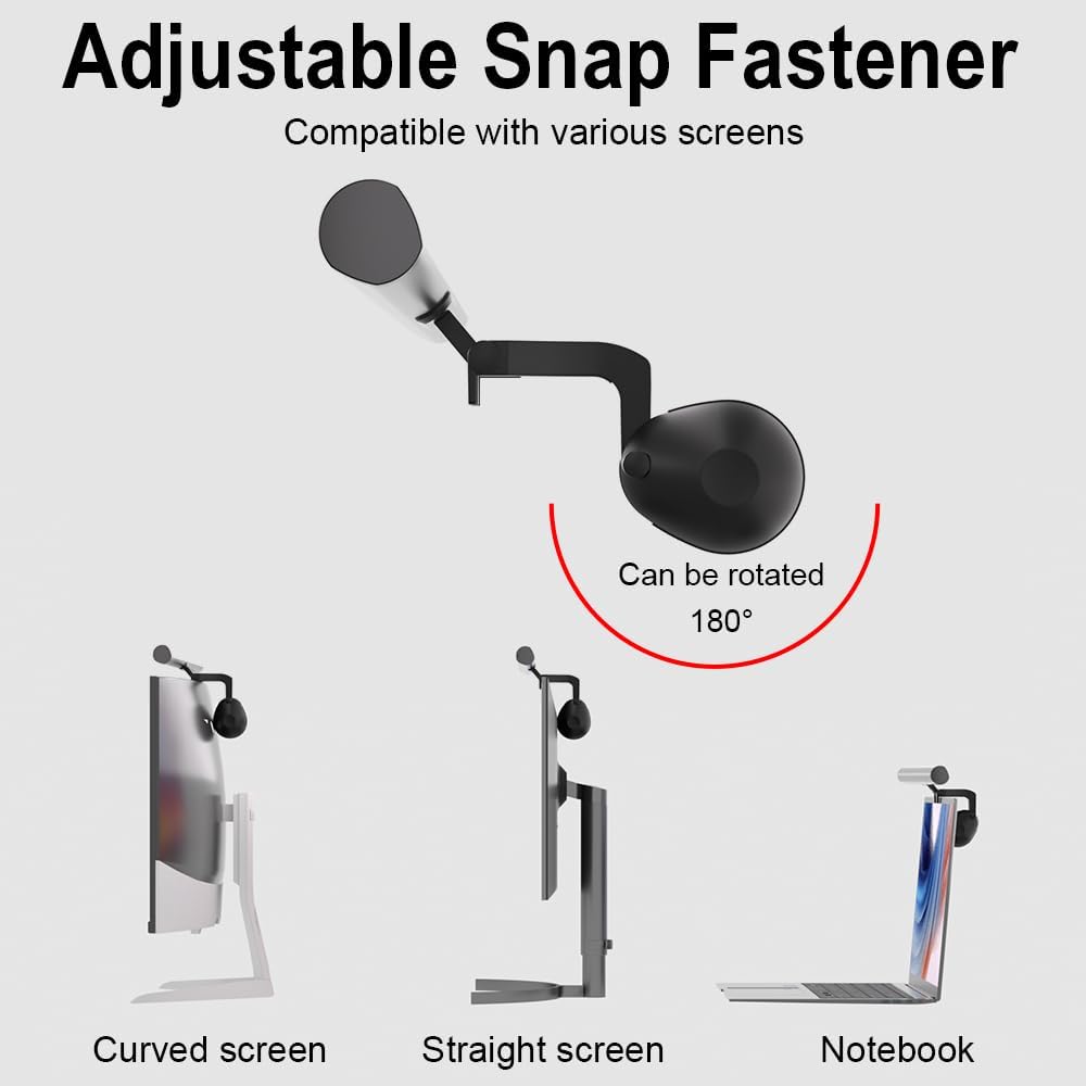 DS Monitor Light with Sync Screen Color, Care-Reading LED Task Lamp Adjustable Brightness/Color Temperature Reading Light for Laptops, Computer Monitor (USB Plug)