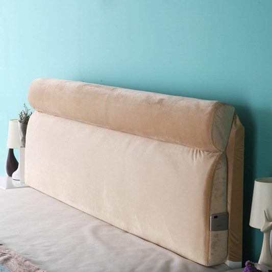 Headboard Bedside Cushion Pads Soft Case Multifunction Large Back Washable, Cloth, 4 Colors, 6 Sizes (Color : 2#, Size : with headboard-70cm)