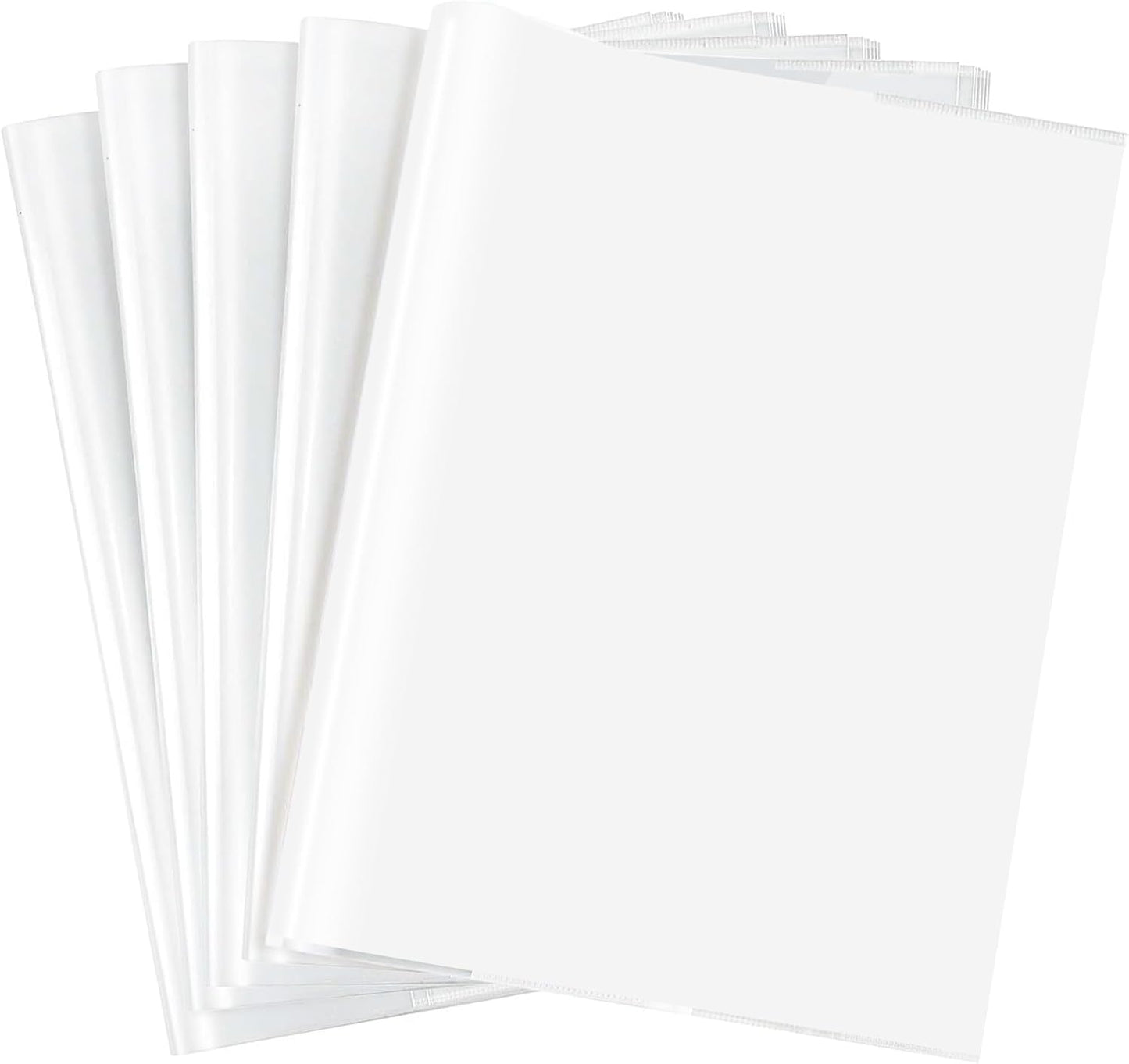 Book Covers, 10 Pieces Transparent Waterproof Plastic Book Sleeve Notebook Protector Book Cover for Books 21x30cm