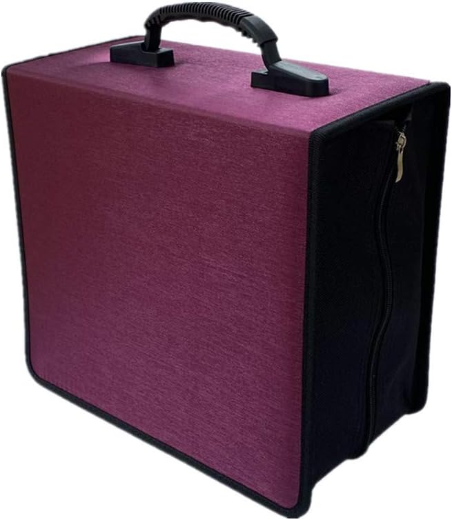 CD/DVD Case Holder Organizer Wallet Sleeves Booklet Binder,Storage 400 Capacity Disc(Rose)
