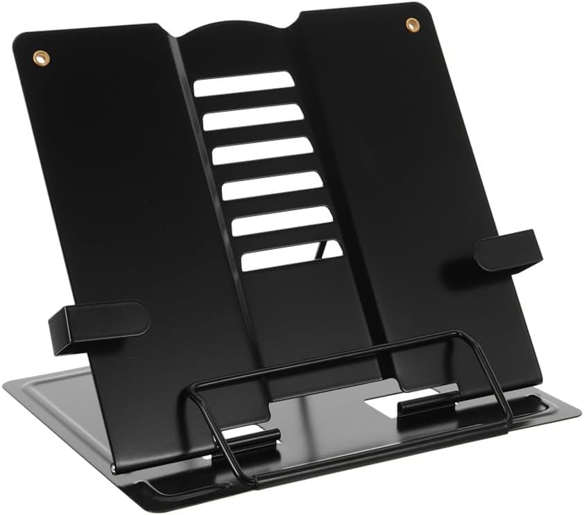 Reading Bookshelf Document Holder Typing Desk Stand Iron Adjustable Decorative Textbook