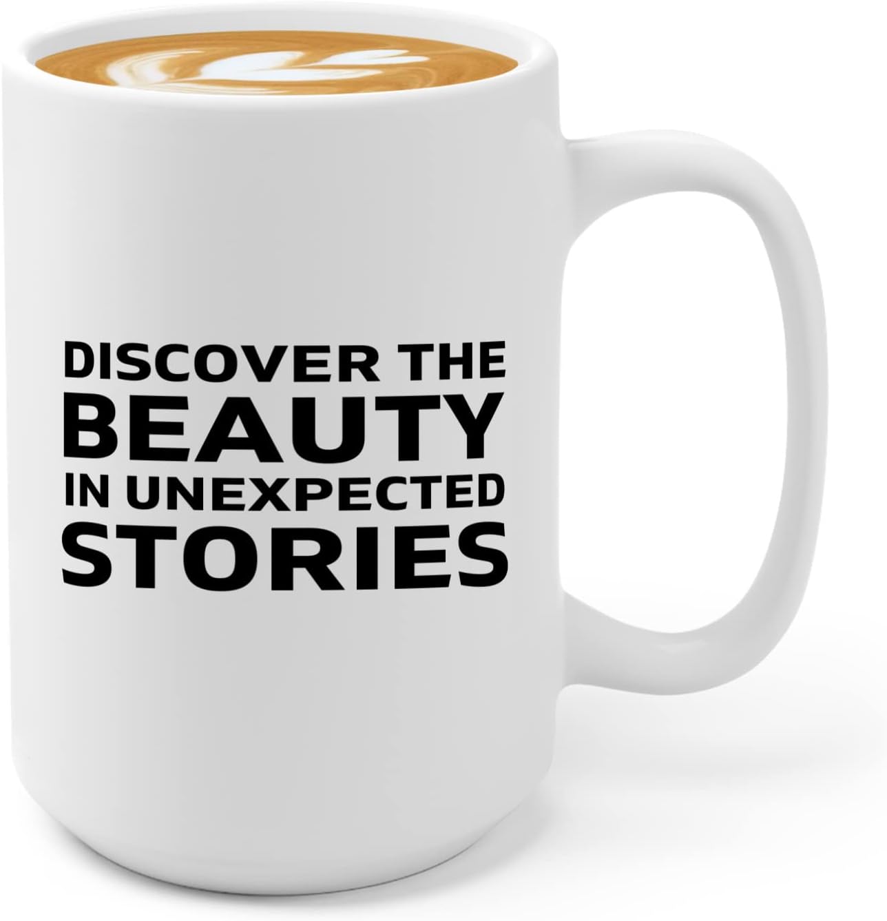 Journalist Coffee Mug 15oz White -Discover the Beauty - Reading Lover Book Club Gift Author Appreciation Writer Journalism Novelist Scriptwriter