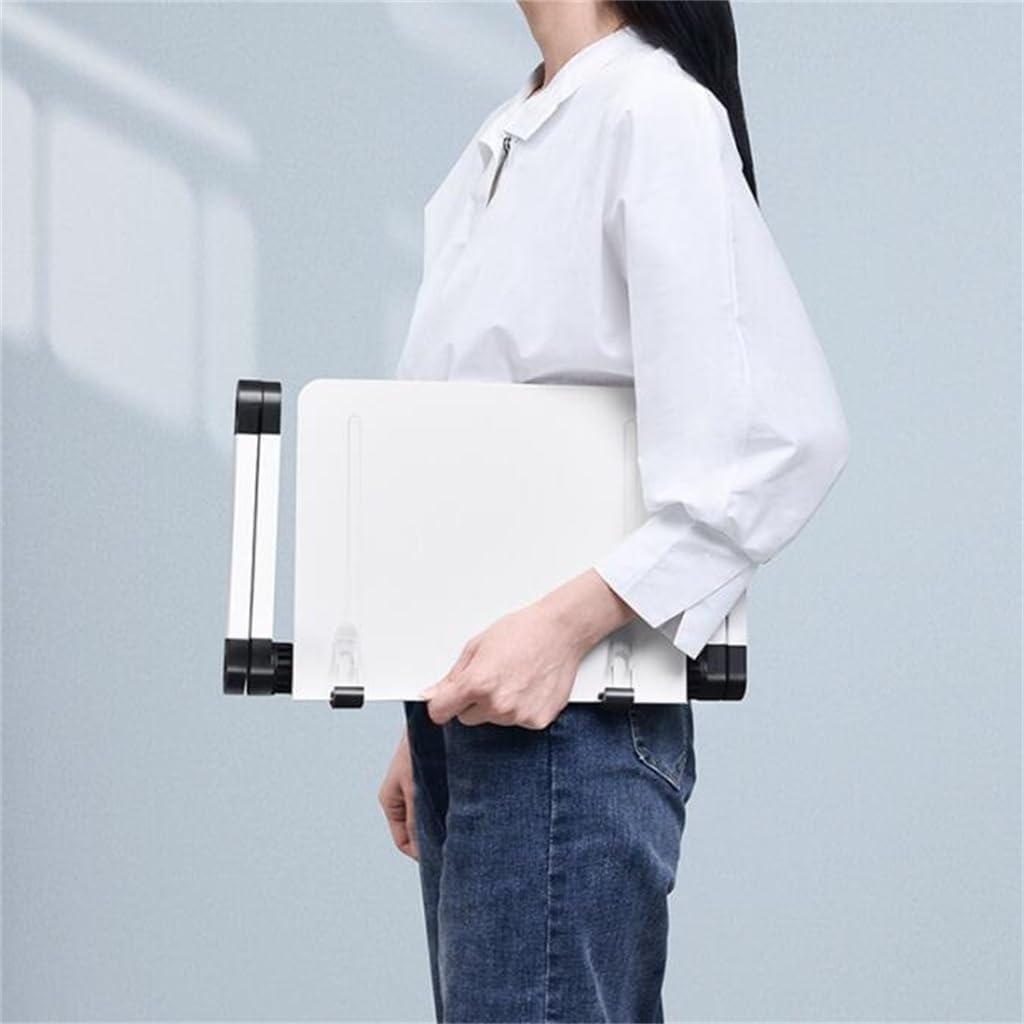 Adjustable and Stable Desktop Reading Stand, Foldable Storage Laptop Tablet, Elevated