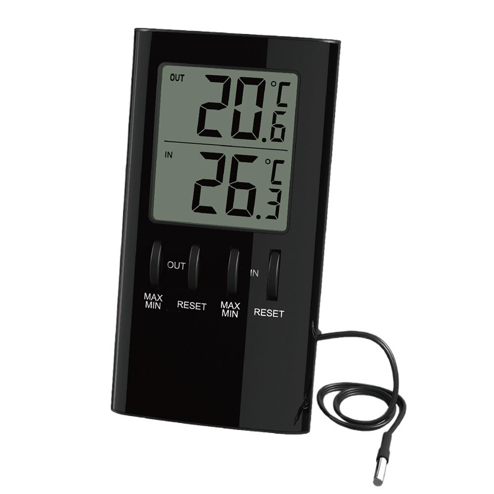 Digital Indoor Outdoor Street Thermometer in/Out Room Temperature Meter Instrument LCD Display for Home Office