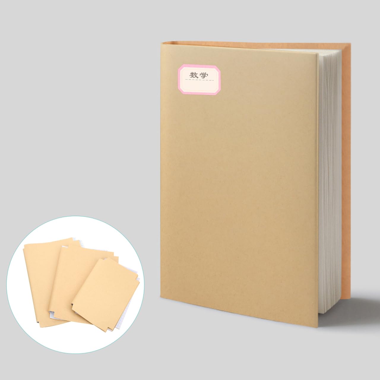 SHOWERORO Kraft Self-Adhesive Book Cover Kit 30 Sheets Book Jackets for Textbooks Notebooks Magazines Protective Cover Wrapping for School Office Use