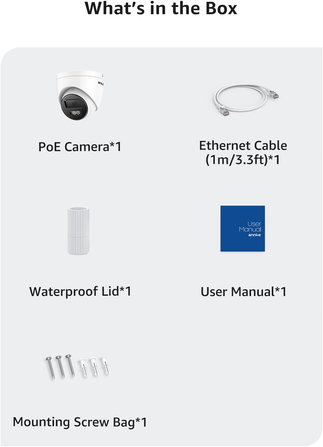 ANNKE C800 4K PoE Security Camera with AI Human/Vehicle Detection, IP Cam with Audio,Wide Angle, Remote Access, Spotlight Night Vision, IP67 Waterproof, H.265+, Support up to 512GB TF Card