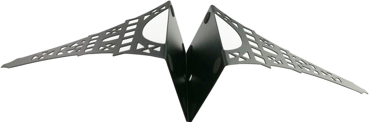 Winterworm Stylish Classical Hollow Out Modern France Paris Landmark Eiffel Tower Metal Decorative Bookend Book End Book Organizer for Library School Office Home Desk Study Gift (Black)