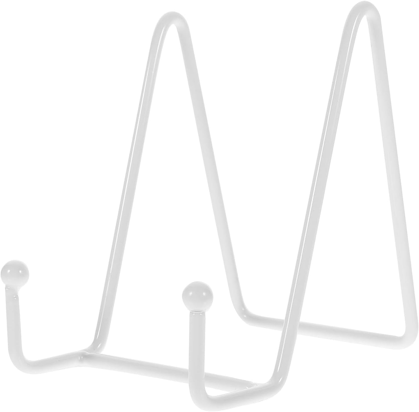 1pc Metal Easels for Display, 4'' Small White Easels Stand Tabletop Display Holder for Collectible Plates, Picture Frames, Paper Artworks, Holiday Keepsakes