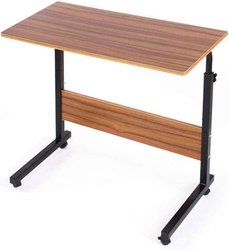 Adjustable Table Portable Mobile Laptop Computer Stand Desk Cart Tray Side Table for Bed Sofa Hospital Nursing Reading Eating