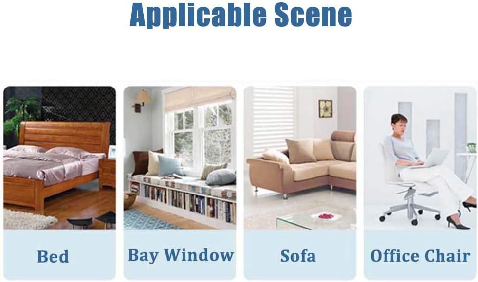 Large Bolster Upholstered Headboard Filled Triangular Soft Wedge Cushion Backrest Positioning Support Reading Pillow Lumbar Pad for Sofa Bed Dorm Office (A 100x20x50cm/39x8x20inch)