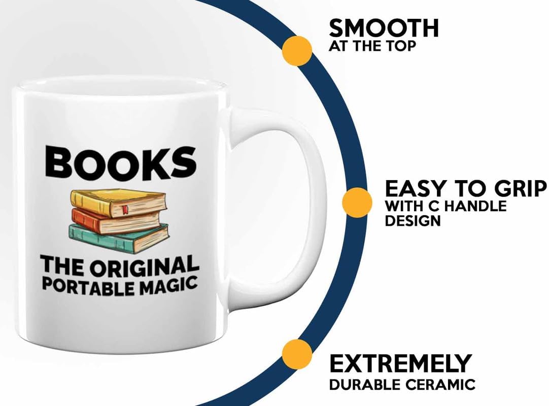 Book Lover Coffee Mug 11oz White - The original - Gift For Poets Bookish People Bibliophile Librarian Book Club Reader