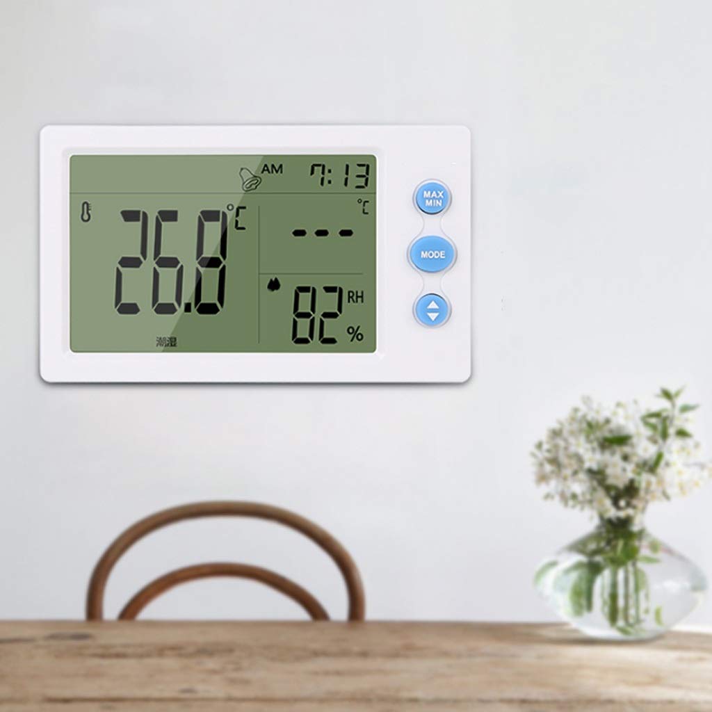 High-Precision Temperature and Humidity Meter Wall-Mounted Digital Display Indoor Household Multifunctional Belt Sensor