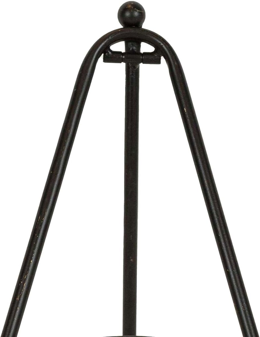 Foreside Home & Garden Farmhouse Black Metal Folding Easel