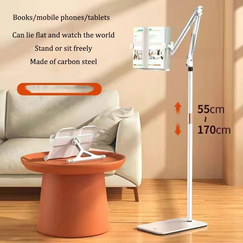 Desktop Long Arm Reading Bracket Multi Angle Rotation Holder Bed Stand Adjustable Rack Books(50-170cm)