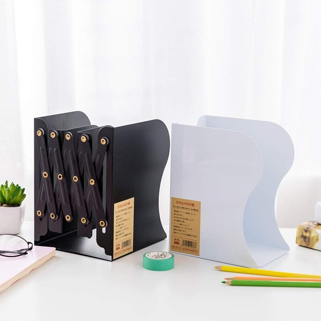 Adjustable Bookend Desktop Bookend Stand Holder Expandable Bookcase