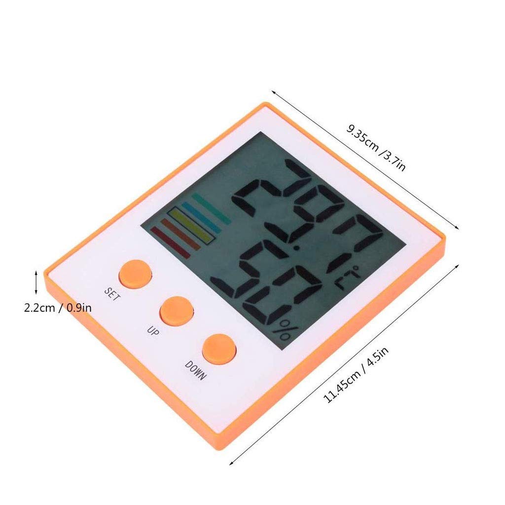 Room Thermometer - Household Indoor Temperature and Humidity Meter Flower Wet and Dry
