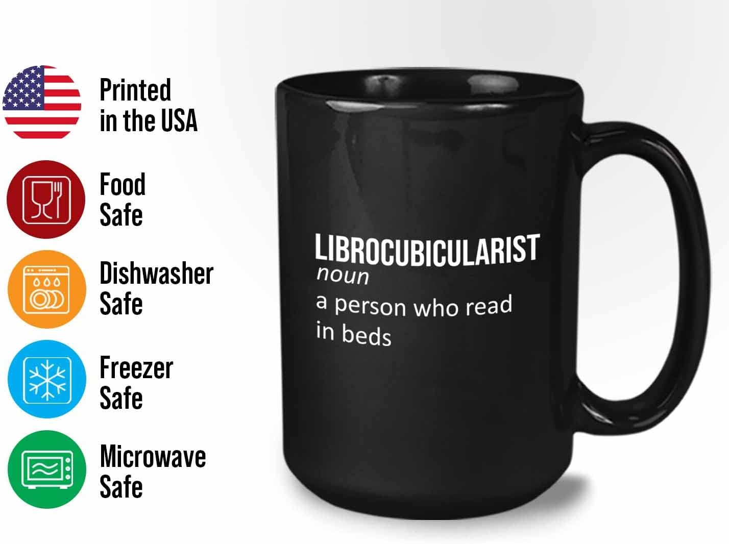 Bubble Hugs Writer Coffee Mug 15oz Black - Librocubicularist A person who read in beds - Reading Book Lover for Bookworm Bibliophile Librarians Author Readers Bookish