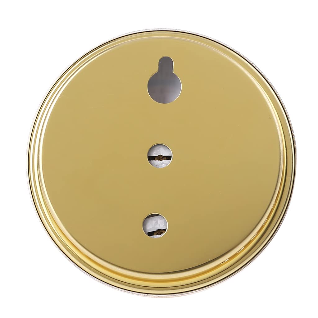 2 Inch Temperature Humidity Gauge Analog Hygrometer for Indoor Office Home Room Outdoor No Battery Required 1 Pack Gold