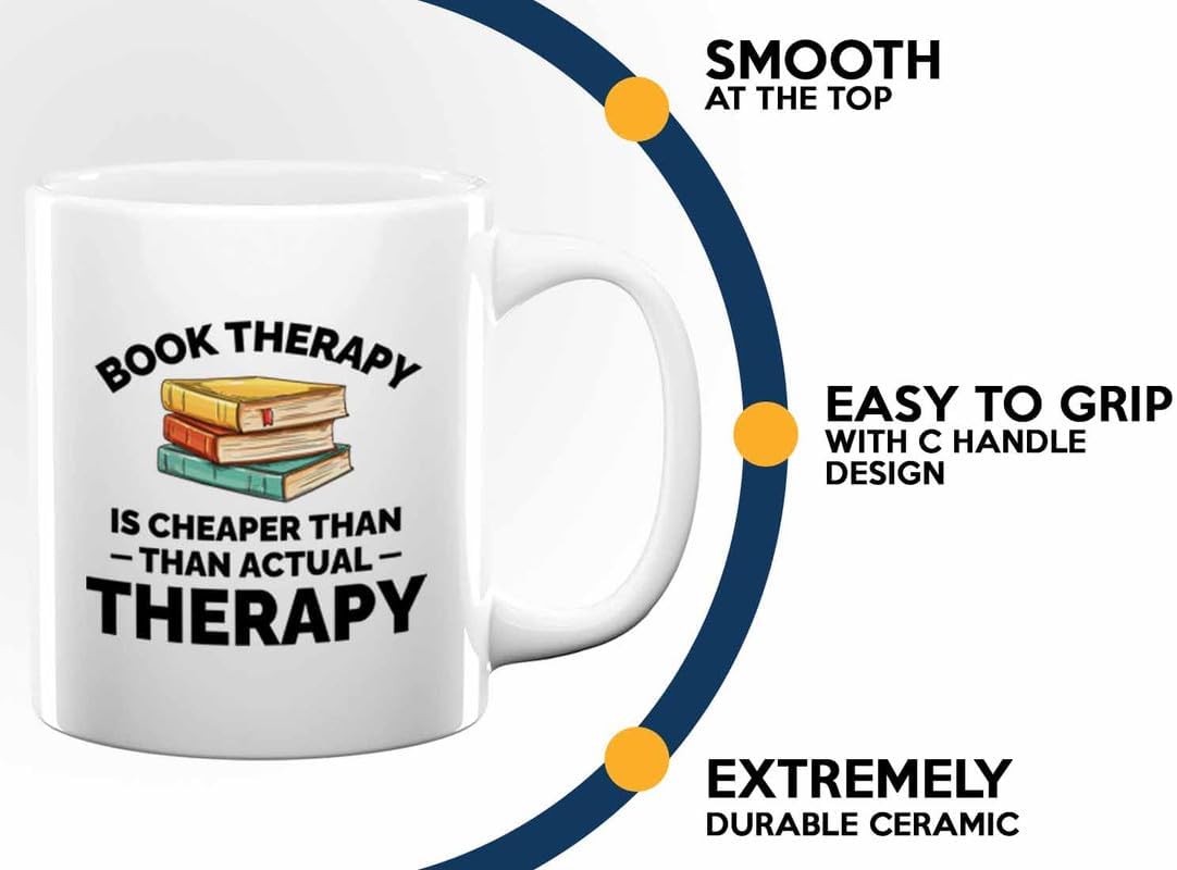 Book Lover Coffee Mug 11oz White - Cheaper than actual - Gift For Poets Bookish People Bibliophile Librarian Book Club Reader