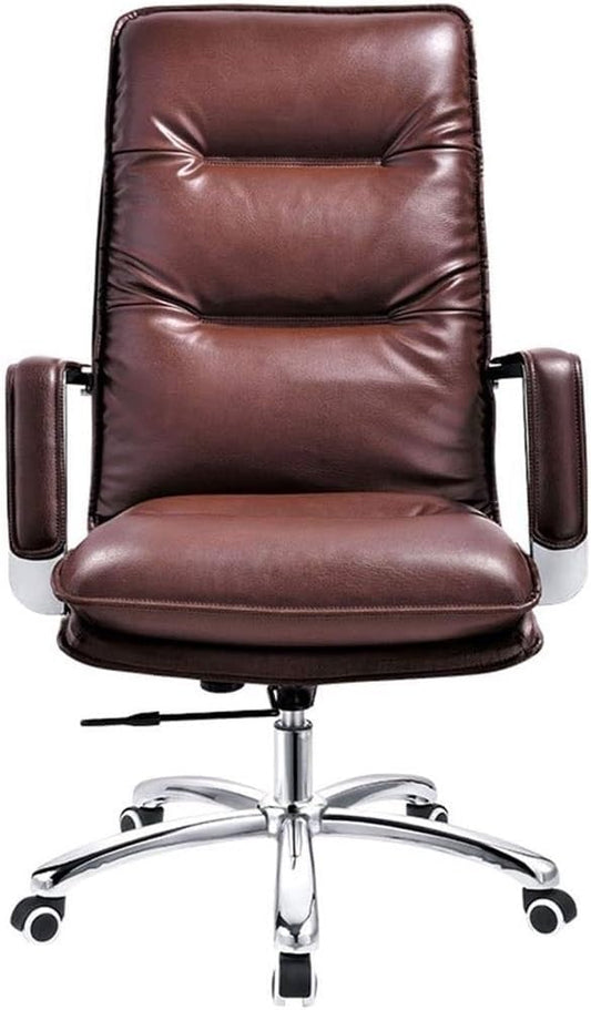 Comfortable Swivel Task Chair Thick Cushioned Computer Desk Chairs Lumbar Support Seating for Reception Study Bedroom Home Office Workspace