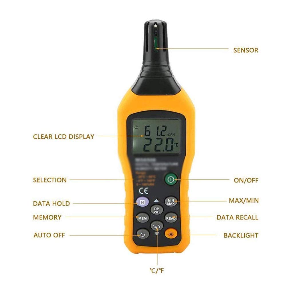 Room Thermometer - Digital Thermo-Hygrometer Precision Temperature and Humidity Measuring Instrument