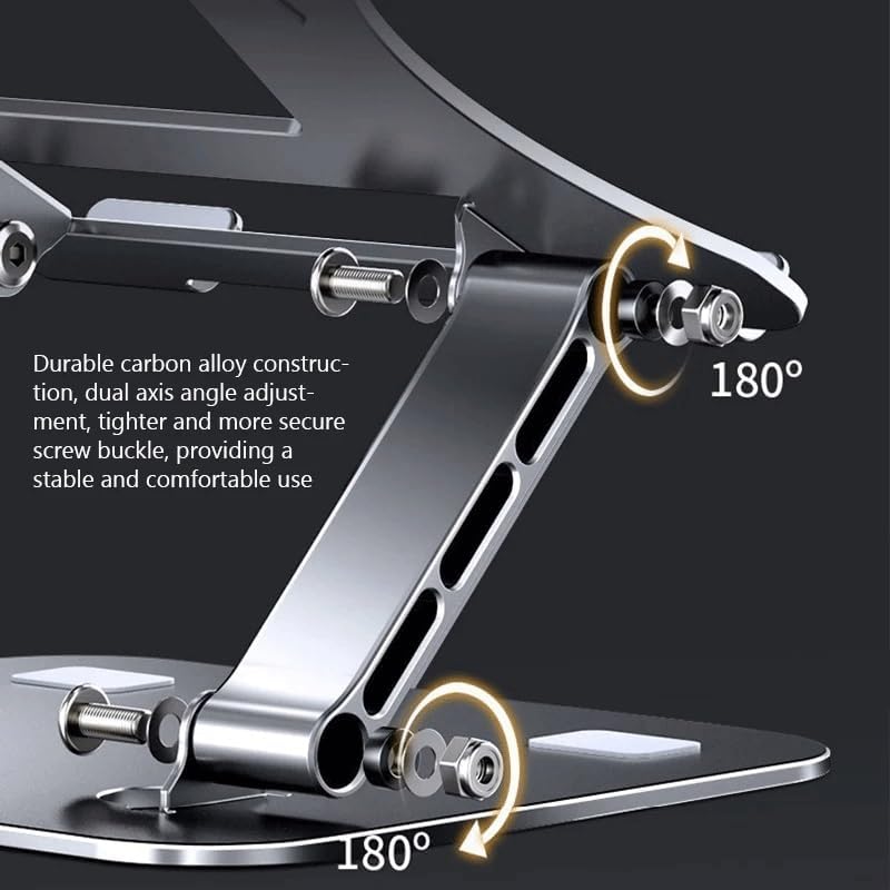Laptop Stand Aluminum Alloy Foldable Portable Laptop with Suitable for