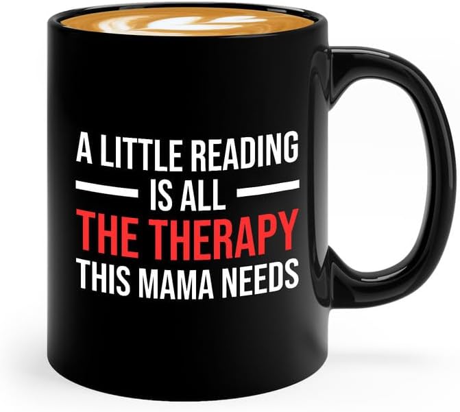 Book Lover Coffee Mug 11oz Black -Little Reading - Book Club Gifts Book Lover Cup Book Reader Romance Reader Gifts Gift For Avid Reader
