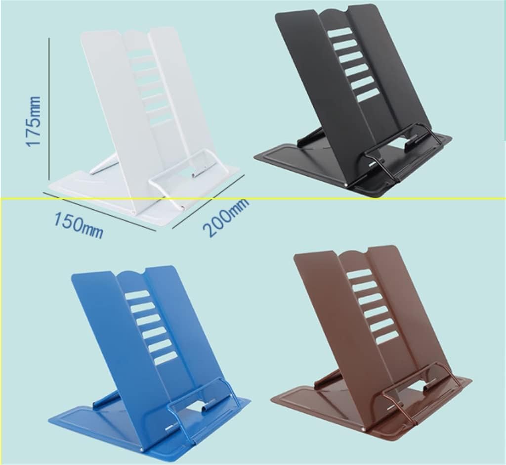 Reading Bookshelf Student Book Clip Metal Can Prevent Myopia Multi-Functional(White-Patch Five-Pointed star4)