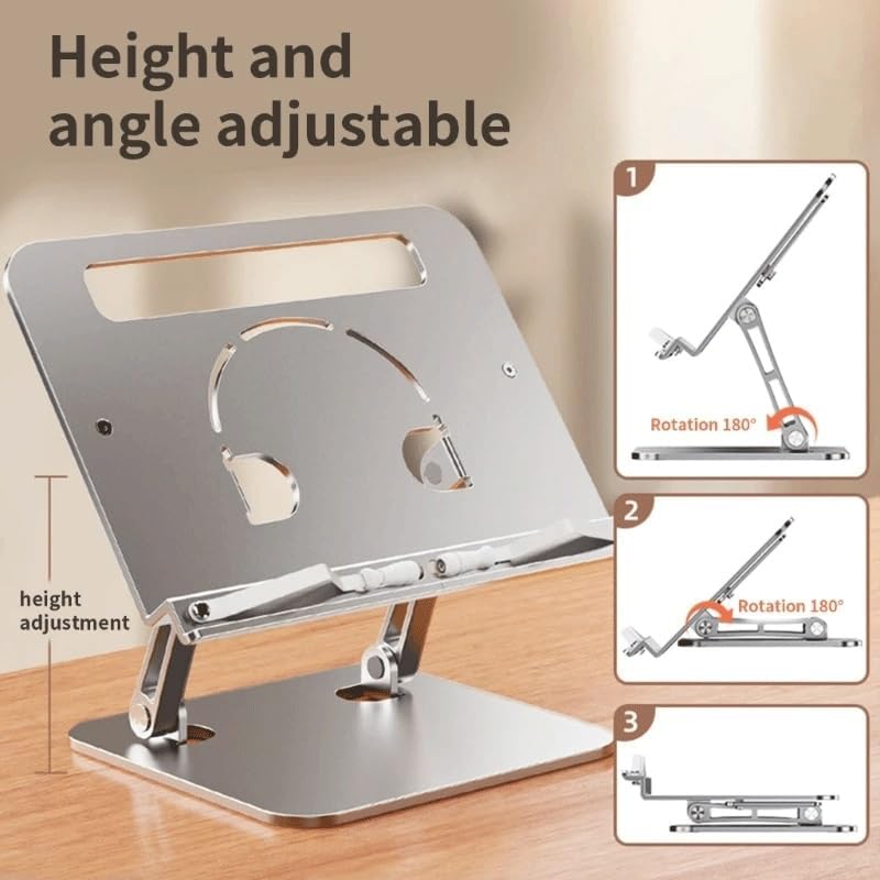 Adjustable Laptop Stand Tablet Cooling Riser Aluminum Alloy