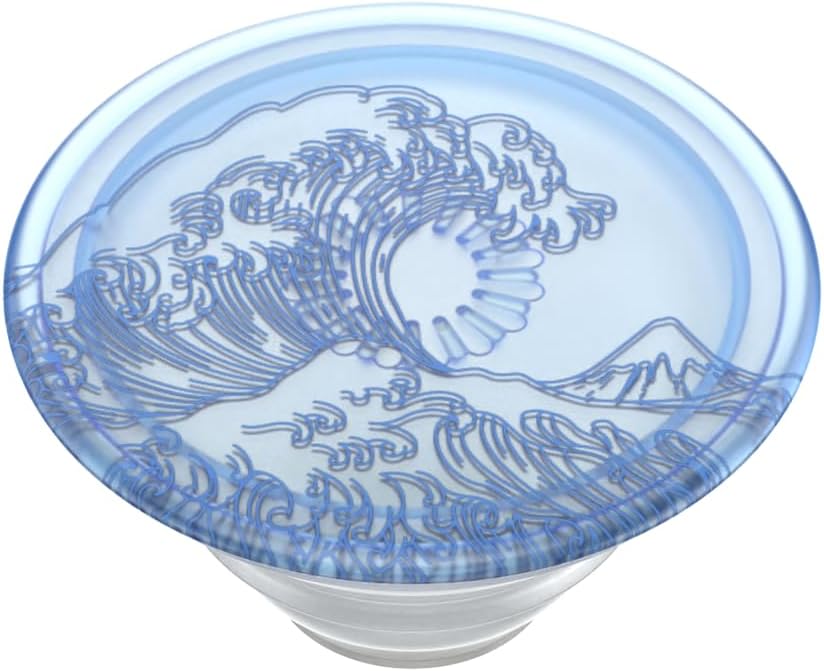 PopSockets Phone Grip with Expanding Kickstand, Adhesive Grip -Translucent Ocean