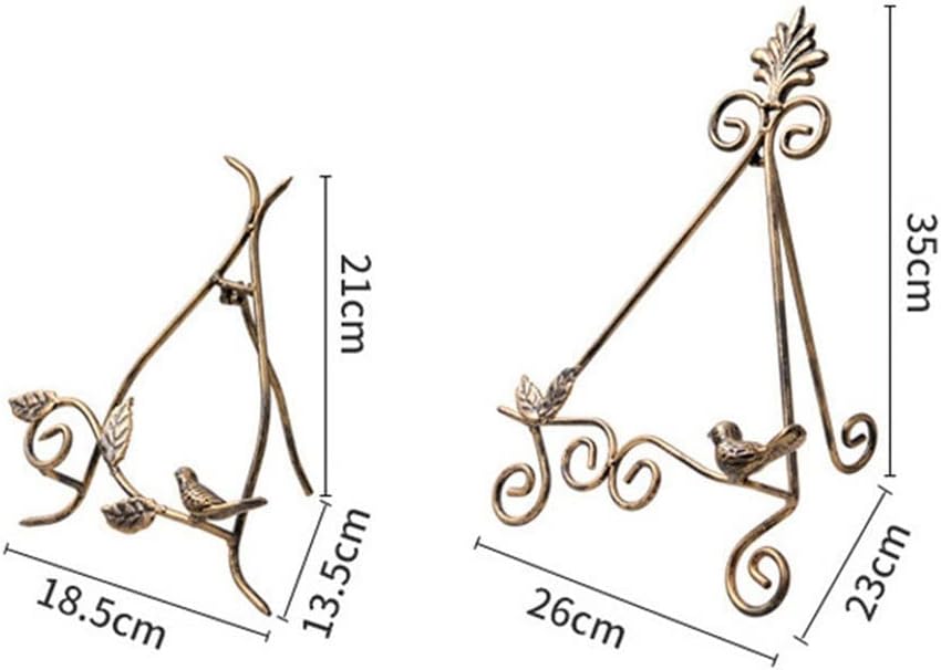 Decorative Plate Stand Holder Picture Frame Art Easel Display Stand Book Stand for Books Decorative Rack for Plates