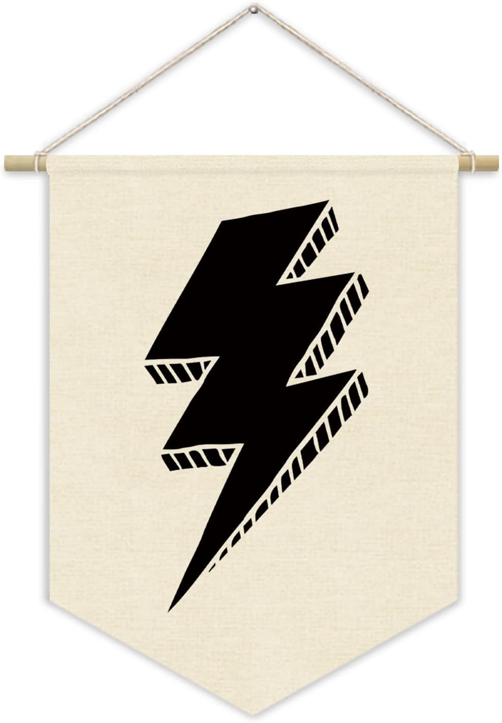 Playroom Canvas Banner, Lightning Sign Boy Nursery, Kids Room Decor, Toddler & Boy Room - Wall Art 15x11in