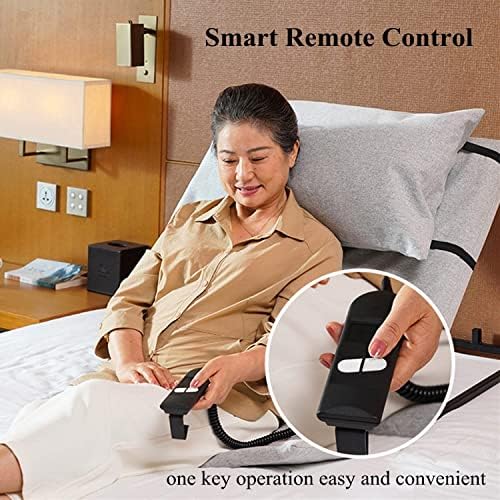 Electric Adjustable Bed Backrest，Electric Lifting Bed Backrest Electric Lifting Bed Backrest W/Remote Control & Foldable, Removable Armrests Portable Pillow Lifter Nursing Lifting Mattress B