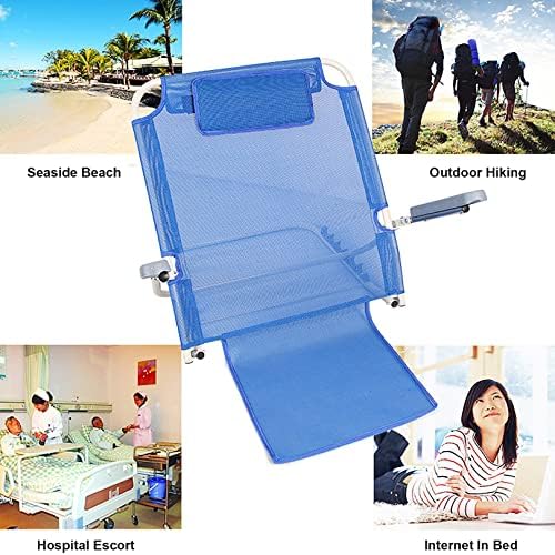 Bed Back Wedge Support,Adjustable Bed Back,Adjustable Angle Back Rest, Back Rest Lumbar Support Bed Backrest with Easy Set 6 Gears Angle Adjustment and Armrest, Read, Eat, Watch TV in Bed