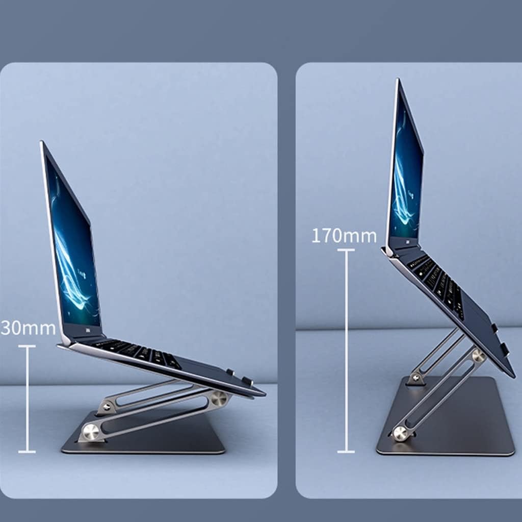 Laptop Stand Foldable Metal Aluminum Alloy Tablet Portable Desktop Office Bracket(White-Fruit peach5)