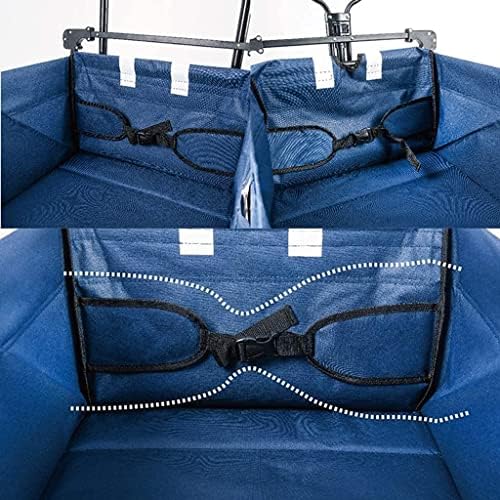 Portable Camping Cart,Outdoor Folding Utility Wagon Folding Pull Wagon Heavy Duty Handcart with Removable Canopy Garden Trolley for Camping Shopping Gardening Festival Load-Beari