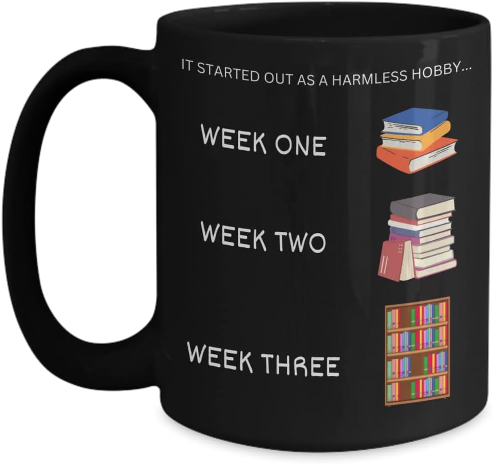 Funny Book Lover Mug, Sarcastic Reader gift, Novelist gifts for her, Bookish bestie gift, Humorous Book collection Mug