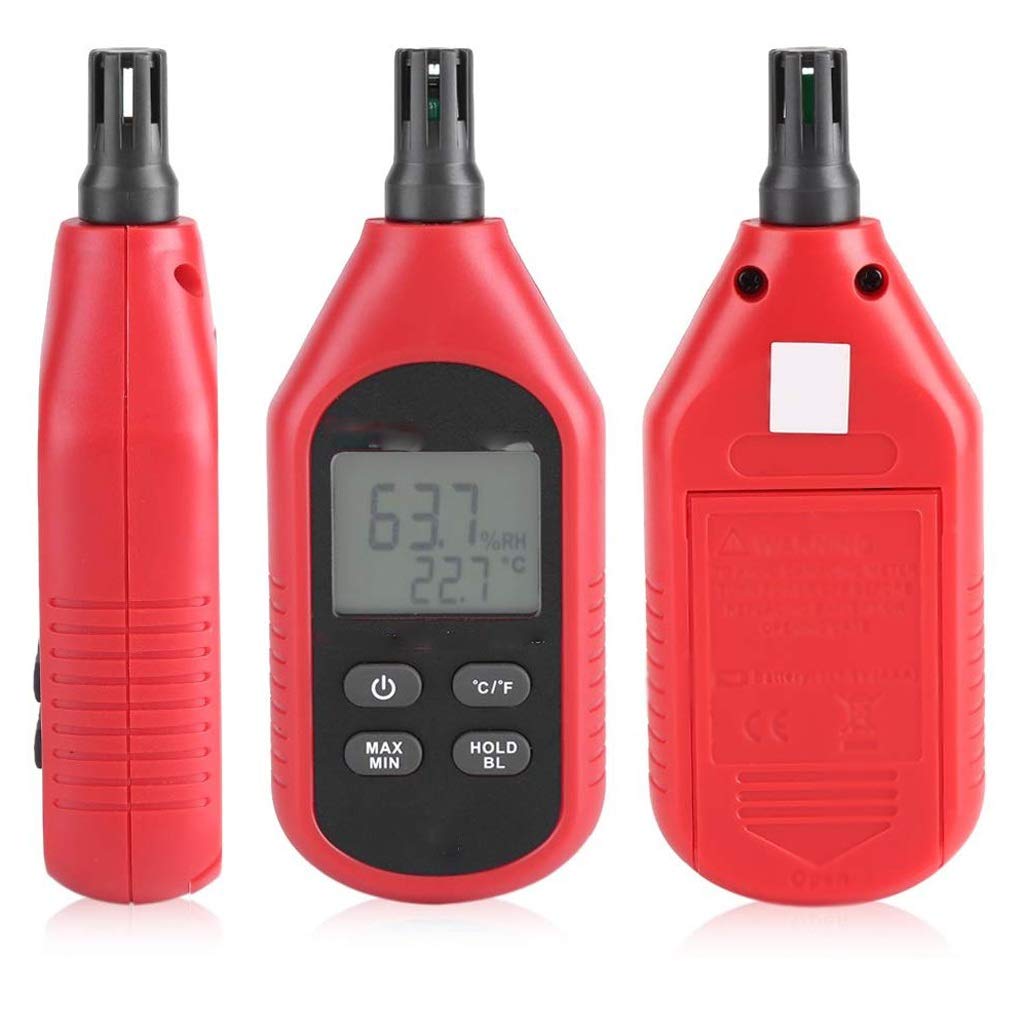 Digital Thermometer Hygrometer Air Temperature Humidity Meters Gauge with Big Screen Stand