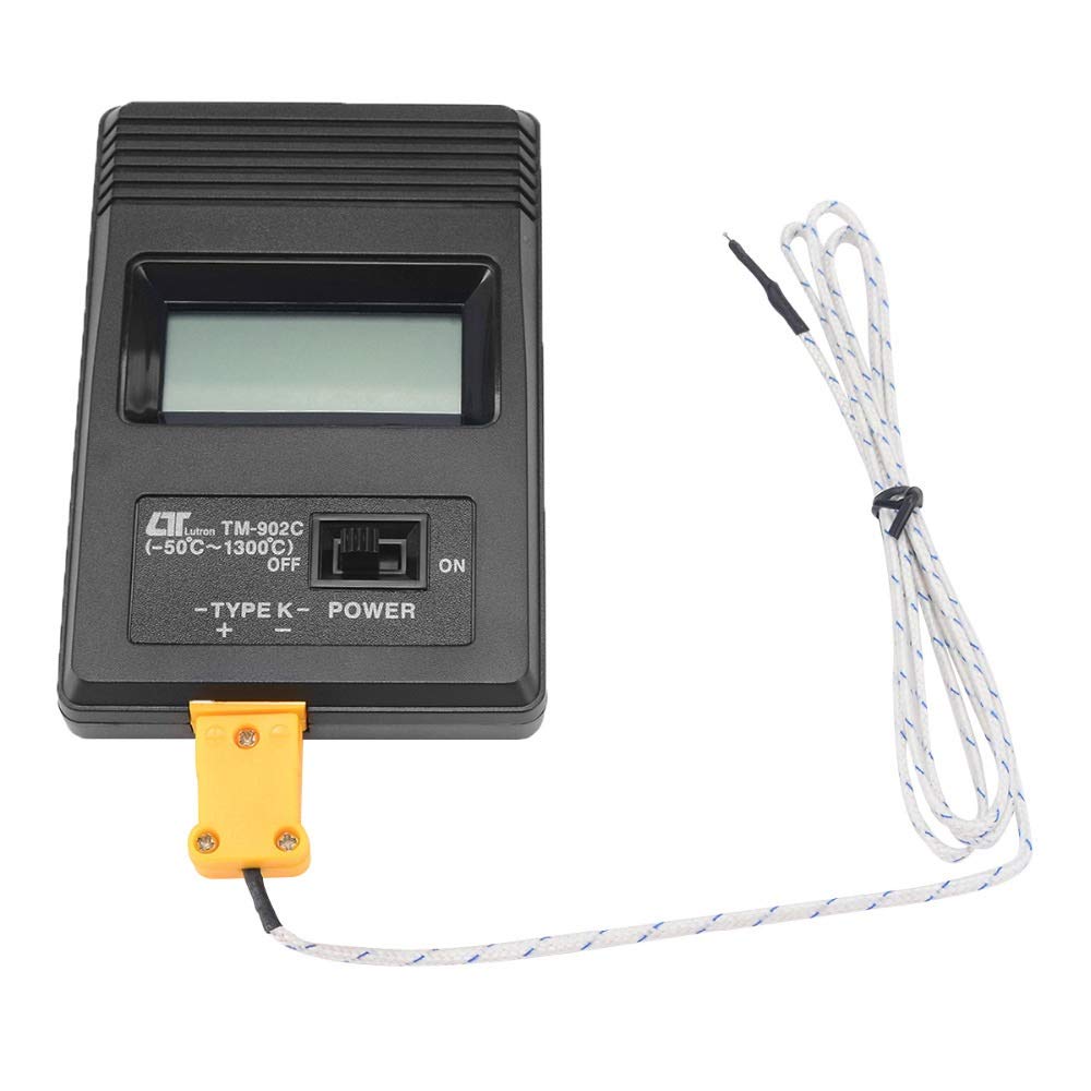 TM-902C Digital LCD Screen K Type Thermometer Meter Single Input Temperature Sensor + Thermocouple Probe Detector