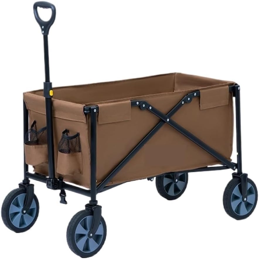 Portable Camping Cart,Outdoor Beach Trolley Cart Folding Storage Camping Trailer for Picnics and Camping Gatherings