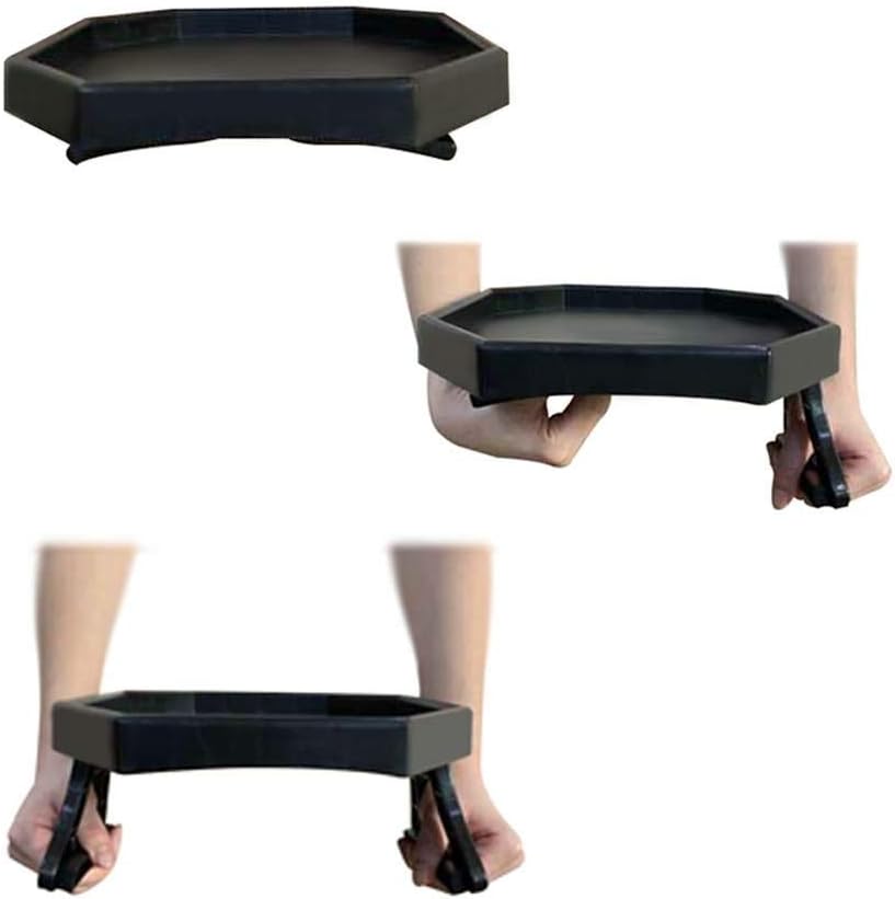 Side Tables Sofa Armrest Clip-On Table, Recliner Armchair Organizer Tray (Black), Food Grade Plastic Material