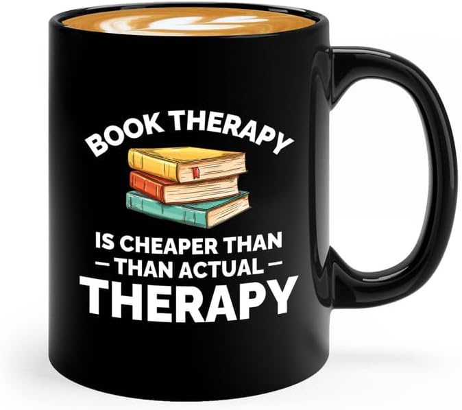 Book Lover Coffee Mug 11oz Black - Cheaper than actual - Gift For Poets Bookish People Bibliophile Librarian Book Club Reader