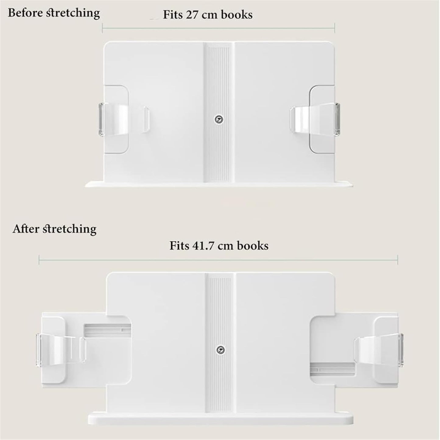 Bookstand for Reading in Bed, Floor Book Holder for Reading, Book Stand for Reading Adjustable Height Angle, Cookbook Holder Stand for Magazines (White) (White)