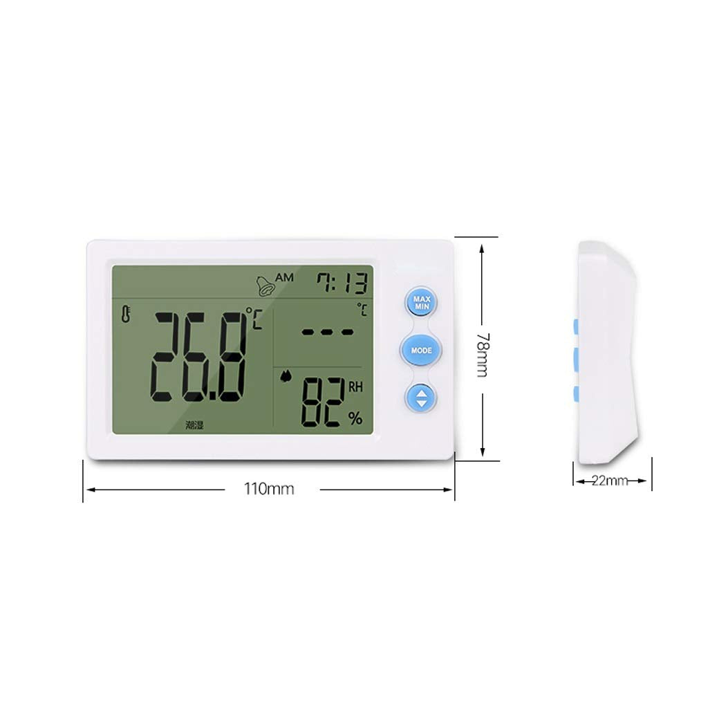 Digital Hygrometer Indoor Thermometer, Rare Screen Room Temperature Humidity Meter