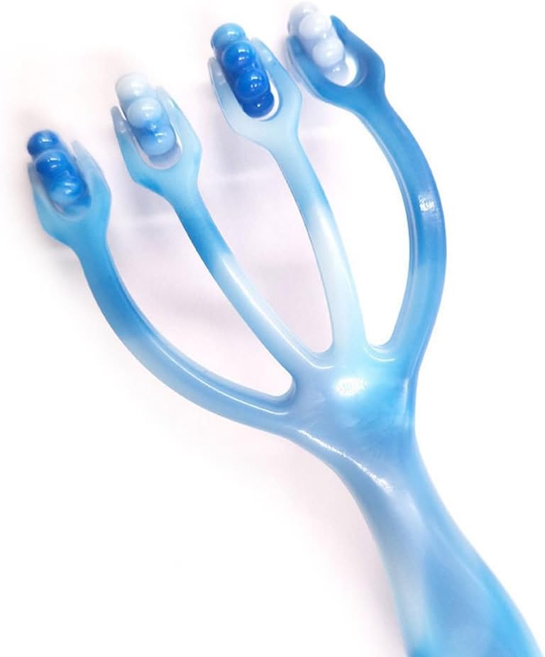 Healifty Handheld Four Claws Roller Massager 7.48 Inch Compact Muscle Massage Tool for Neck Foot Body Head Relief Portable Design