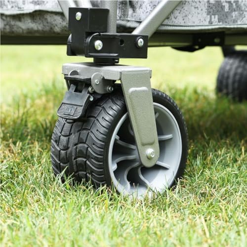 Portable Camping Cart,Outdoor Folding Beach Camping Cart with Camouflage Color Easy Storage and Trolley Trailer for Fishing Portable and Convenient Utility Cart